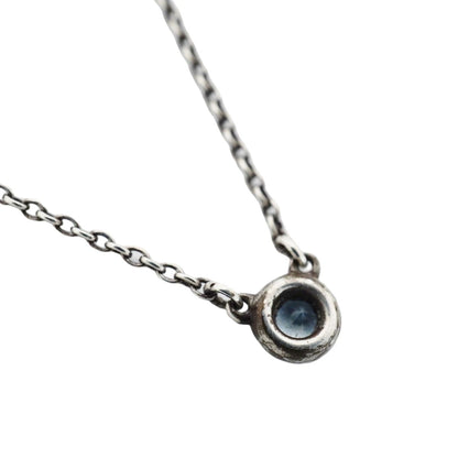 Tiffany & Co Necklace by the Yard 925 Sterling Silver Aquamarine Blue — view 2