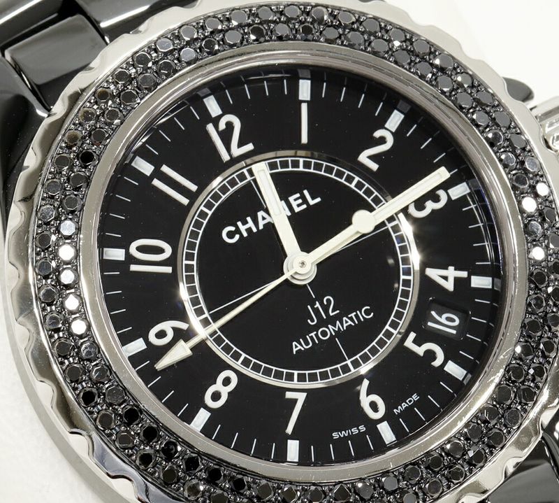 Chanel J12 38mm (150in) Black Diamond Bezel H0942 Men's