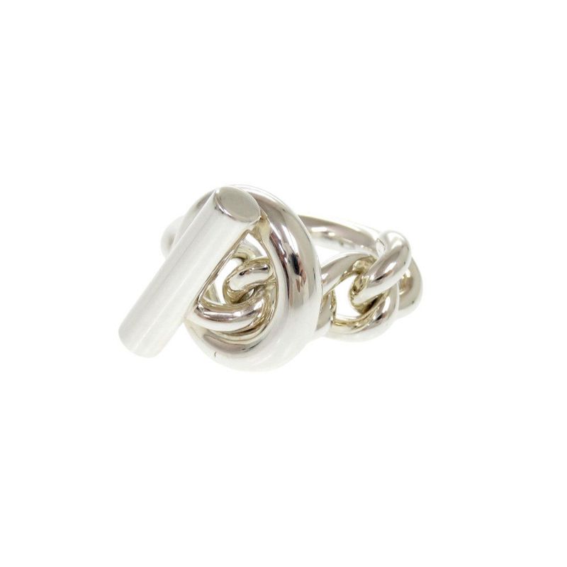 Hermes Croisette Size 55 Silver 925 Ring 0136 Hermes