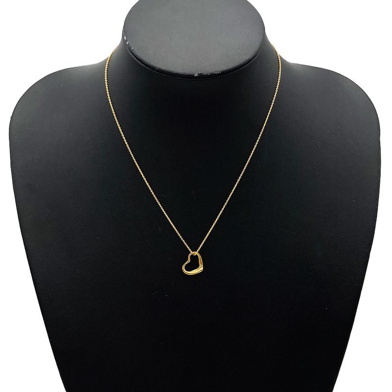 Tiffany & Co Tiffany & Co Open Heart Elsa Peretti Necklace 18K Yellow Gold 26g