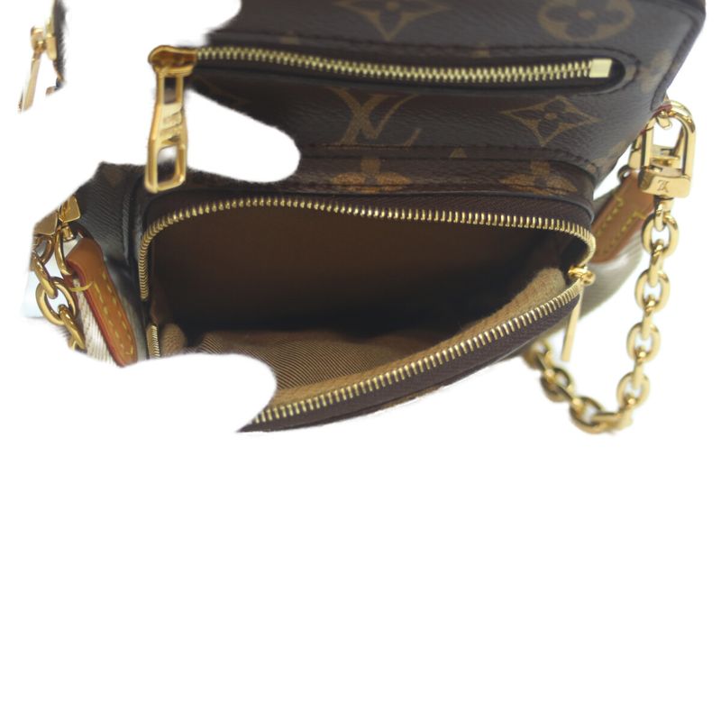 Louis Vuitton M80746 Monogram Utility Crossbody Body Bag Brown Ladies Men Unisex