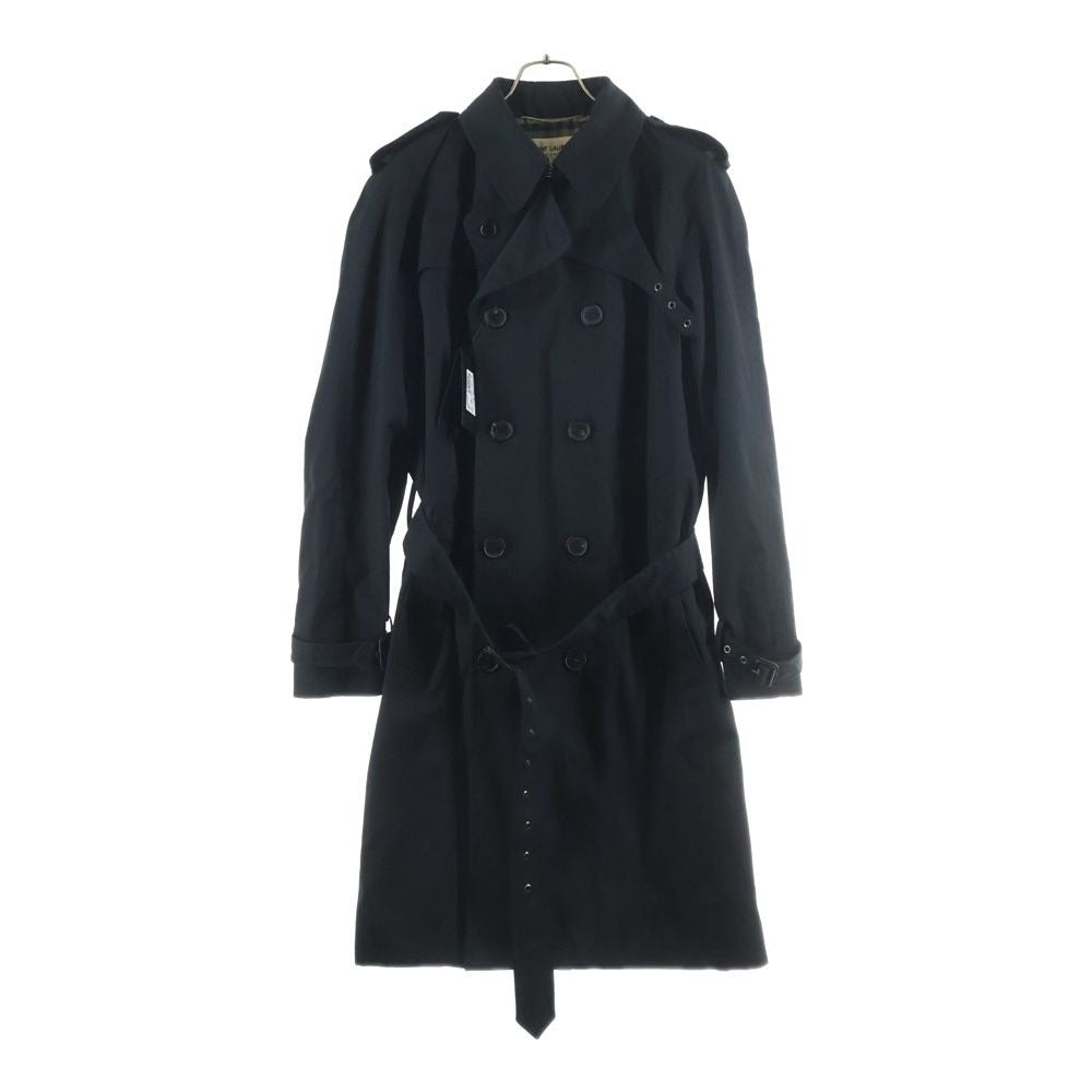Saint Laurent Paris Trench Coat Black
