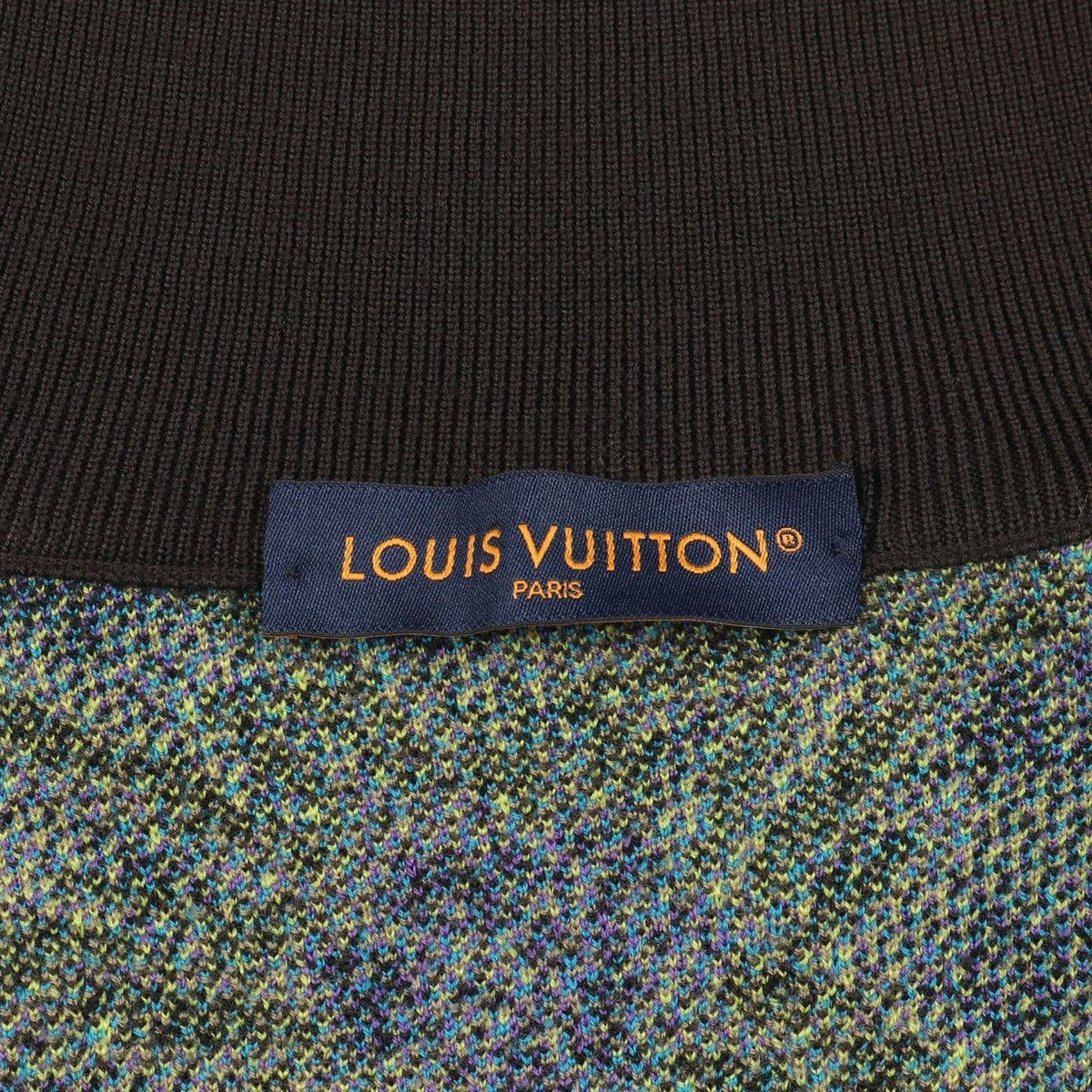 Louis Vuitton Monogram Thistle Knit Wool Jacket Brown Multi-color — view 3
