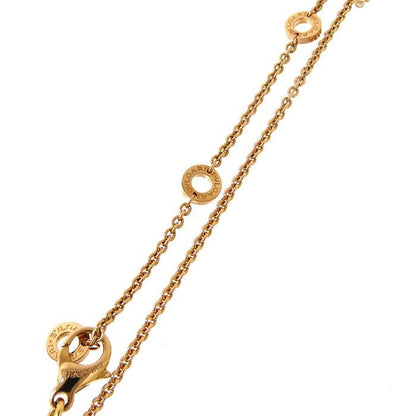 Bvlgari Bulgari Circle Diamond Necklace 18K Pink Gold 750 Pink Gold 51.5cm