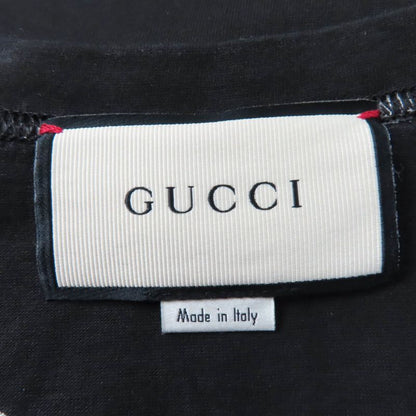 Gucci 492347 100% Cotton Ignacimon Real Print Short Sleeve T-shirt Black XS