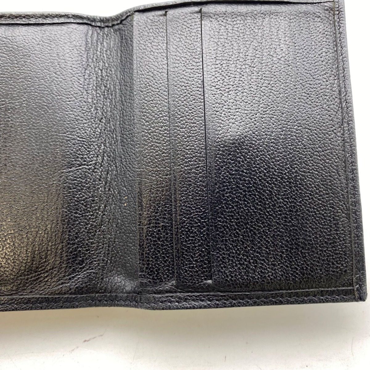 Chanel Wallet Bifold Hook Compact Leather Black CC Logo — view 8