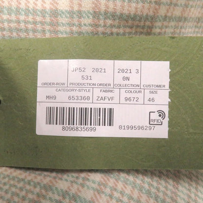 Gucci 21AW 653360 Tartan Check Double Trousers Wool Pants Greenish 46 Hanger