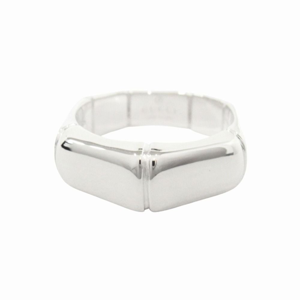 Gucci Polished Bamboo Ring Archive Silver
