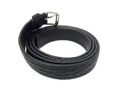 Prada 2sc106 Leather Silver Hardware Belt Size 36/90 Ladies Men's