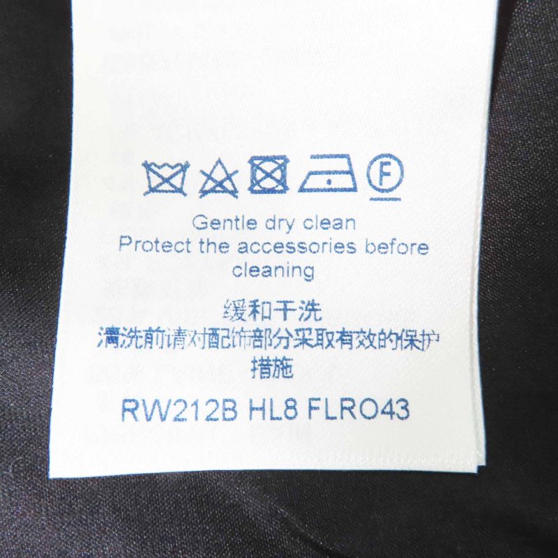 Louis Vuitton 2021 LV Buttoned Tweed Box Pleated Short Sleeved Dress Black