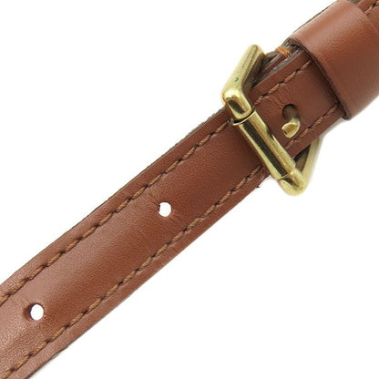 Louis Vuitton Shoulder Strap 121cm (47.64in) Leather Brown Gold Hardware for