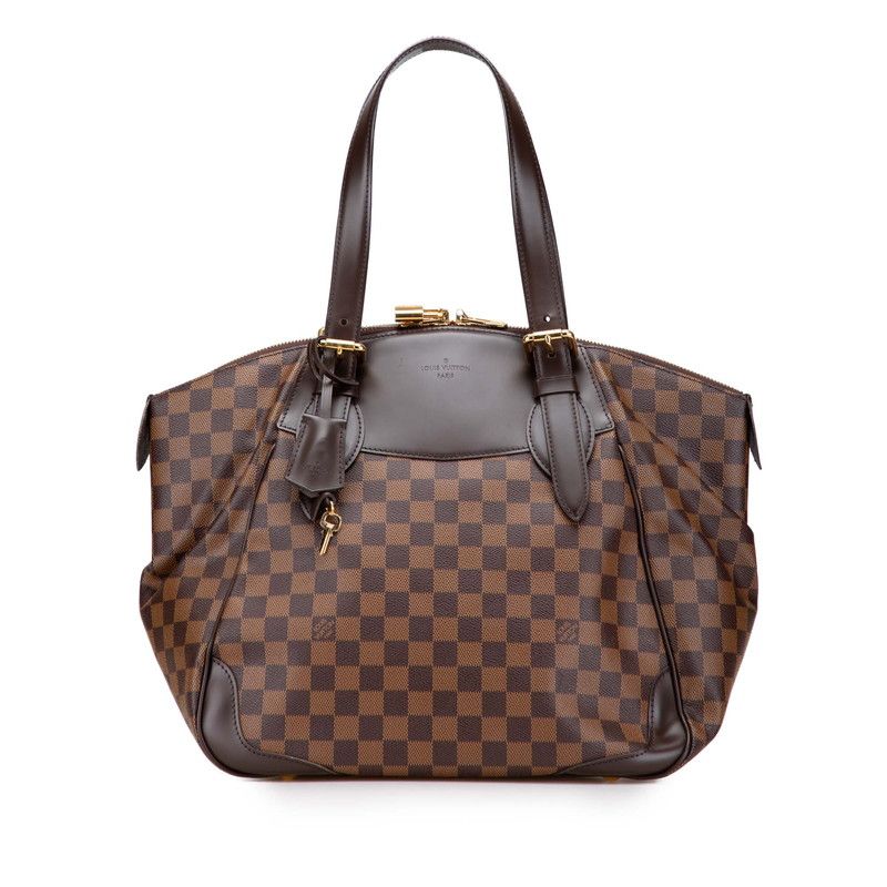 Louis Vuitton Damier Verona GM Shoulder Bag Tote Bag N41119 Brown PVC Leather
