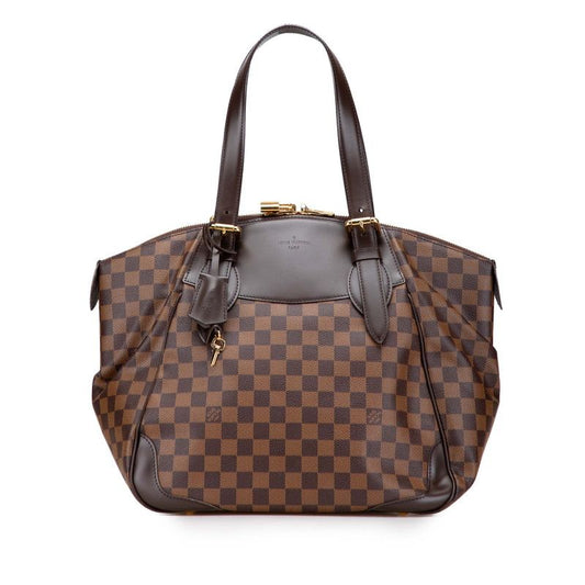 Louis Vuitton Damier Verona GM Shoulder Bag Tote Bag N41119 Brown PVC Leather
