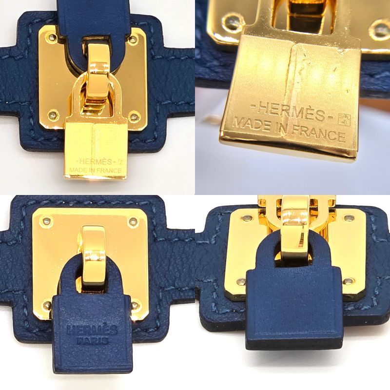 Hermes Auchelie Dubretour Leather Bracelet Double Winding T2 Approx 155cm