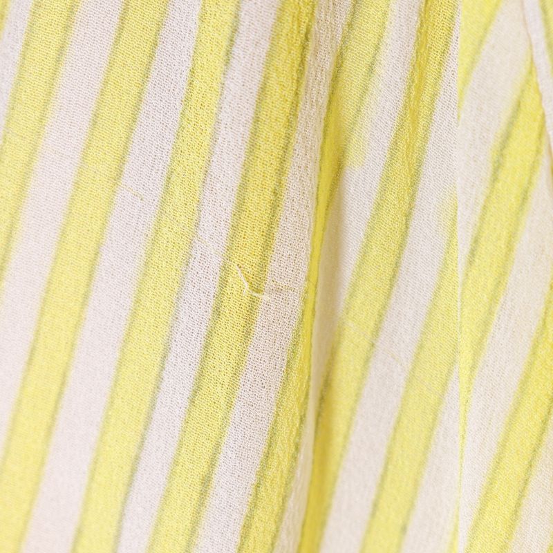 Chanel Shirt Dress Straps P61108v46519 Silk Yellow Ladies Dress