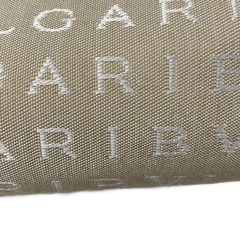 Bvlgari Boston Bag Logomania Beige And Dark Brown Leather