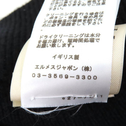 Hermes 22AW 2h2300d1 100% Cashmere Trapezoidal Knit Skirt With Serie Hardware