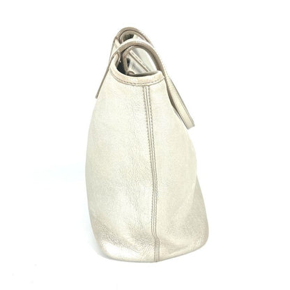 Bvlgari Bulgari Tote Bag Sbulgari Logo Sotirio Leather Silver