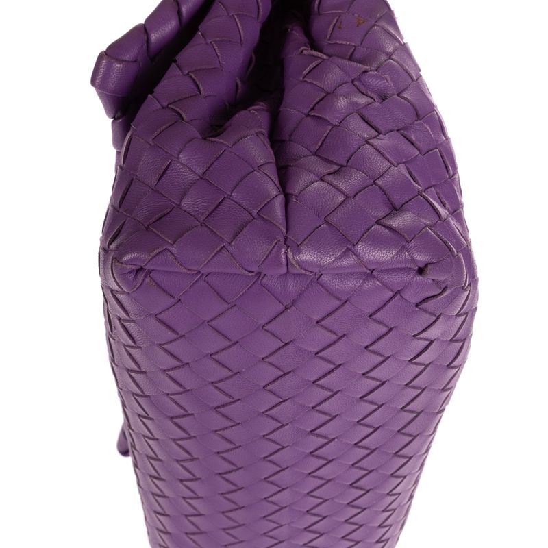 Bottega Veneta Olympia Purple Intrecciato Leather A