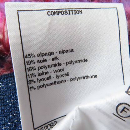 CHANEL P72981 Alpaca Silk Fishtail Tweed Skirt With Coco Mark Buttons Pink