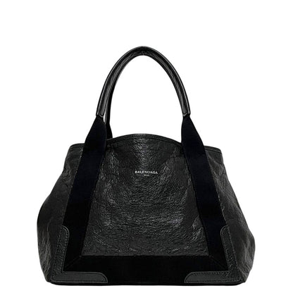 Balenciaga Tote Navy Cabas Black Exclusive Line Leather