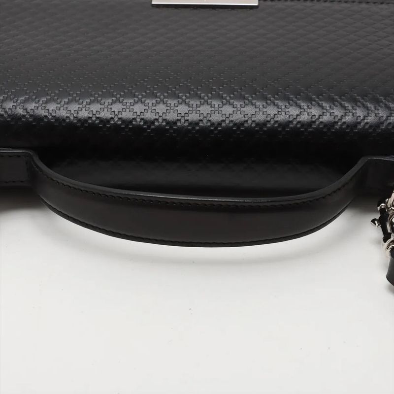 Gucci Diamante Leather 2WAY Shoulder Bag Crossbody Messenger Business Commute