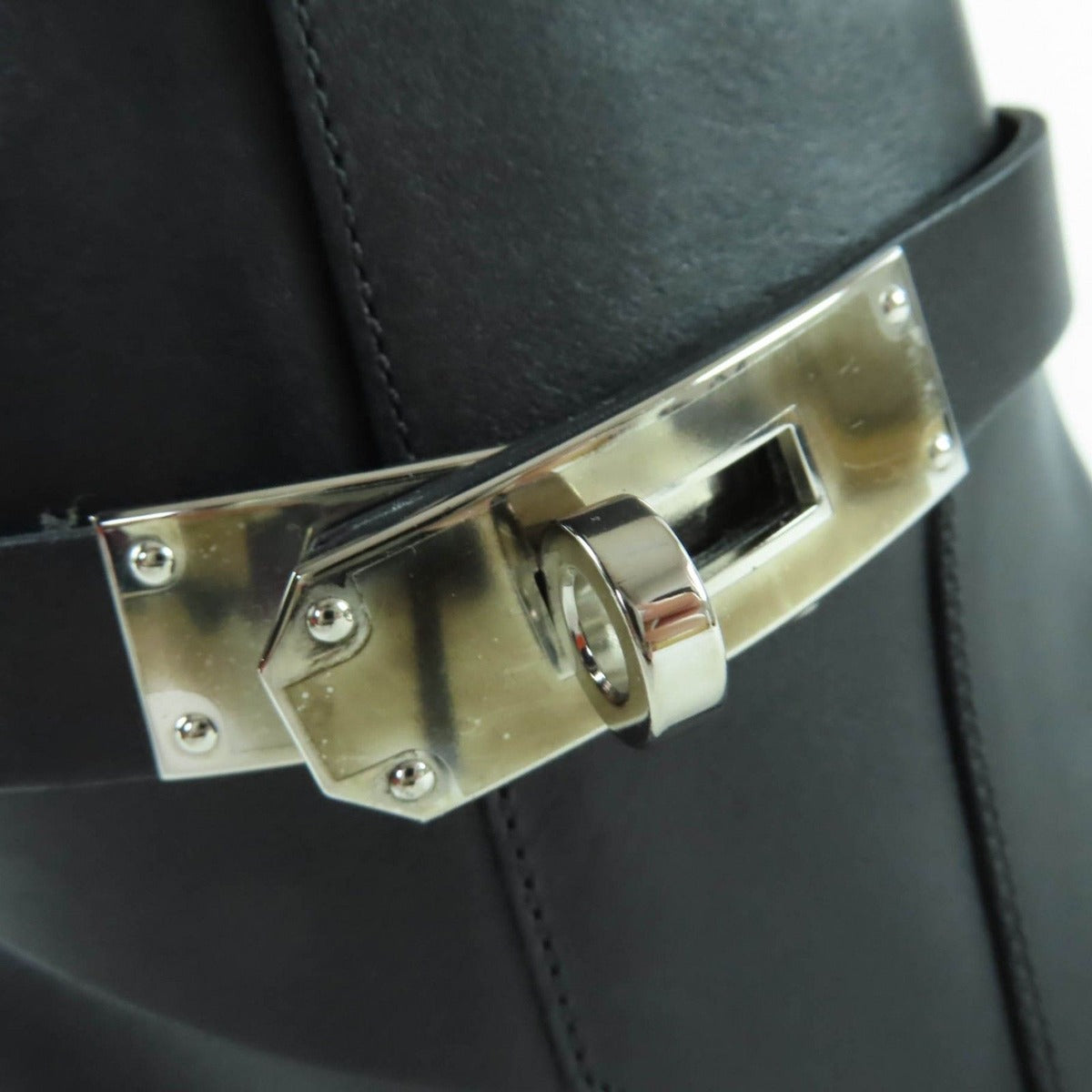 Hermes Neo Silver Hardware Kelly Buckle Leather — view 9