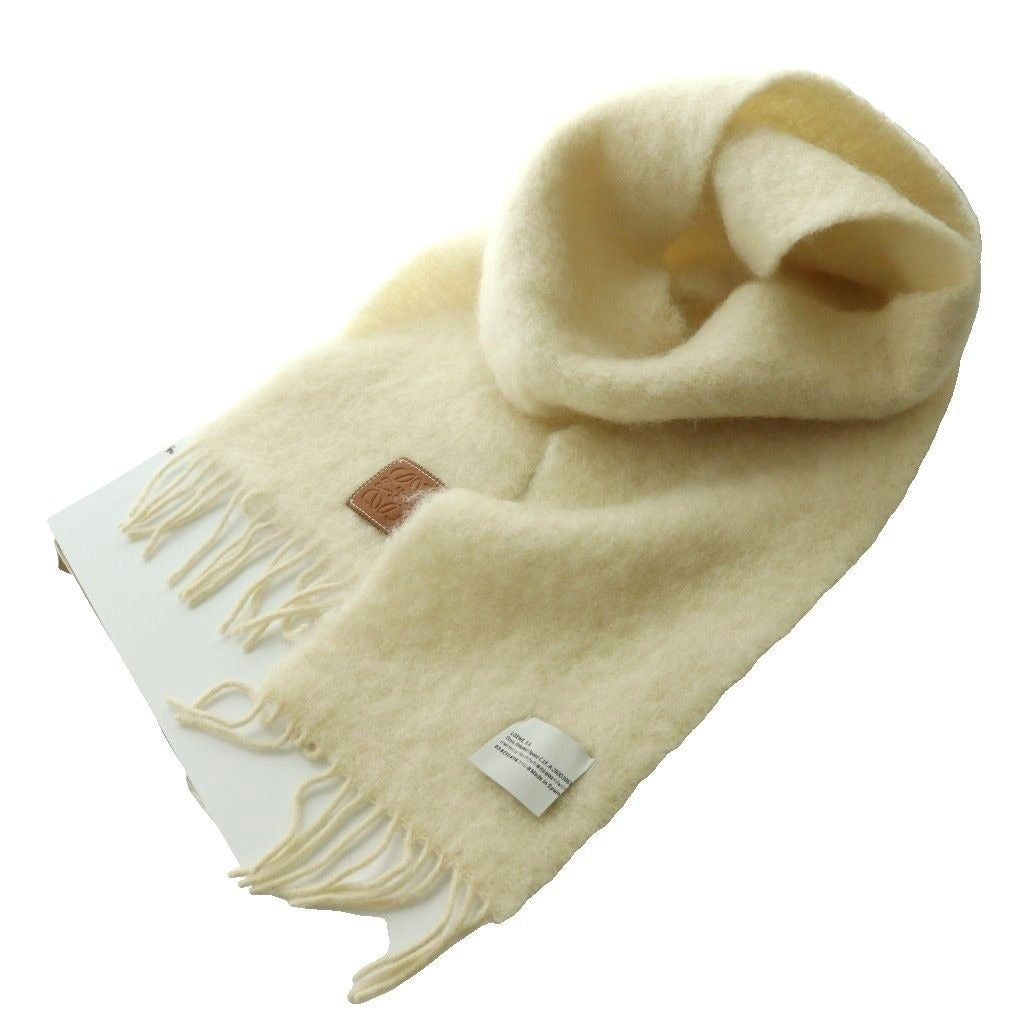 Loewe Anagram Mohair Scarf Shawl Ivory SS OS