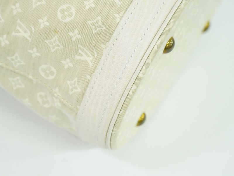 Authentic Louis Vuitton LV Bucket PM Monogram Mini Lin Shoulder Bag Tote Bag
