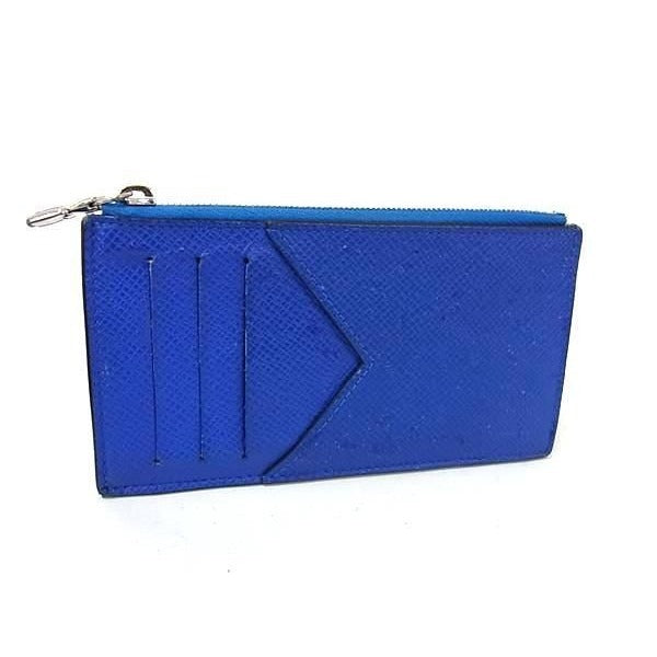Louis Vuitton Coin Case Card Iceberg Taiga Silver