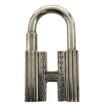 Hermes SV 925 Touareg Cadena Padlock H Motif Charm Accessories Silver