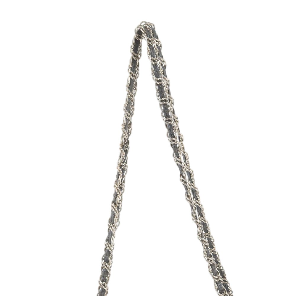 Prada Tweed Leather 2-Way Tote Crossbody Chain Shoulder Hand — view 2