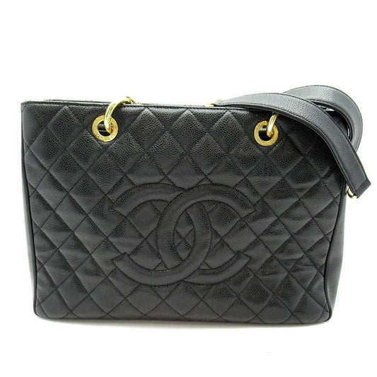 Chanel Grand Shopping Tote GST Caviar Leather Black