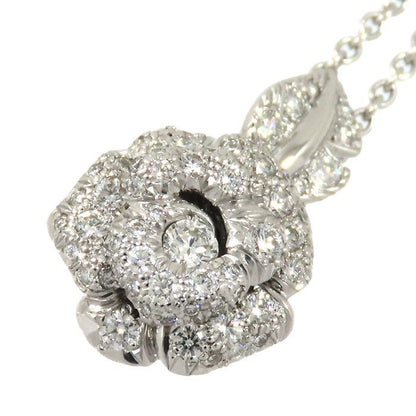 Christian DIOR Rose Dior Bagatelle Necklace Diamond 18K White Gold 750 White