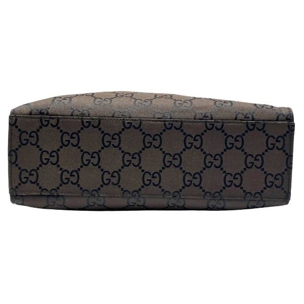 Gucci Bamboo 002-1016 Brown Nylon Bag Handbag Women