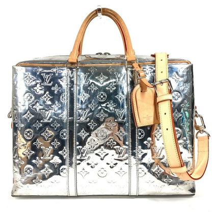 Louis Vuitton Business Bag Neo PDV Porte Documents Voyage Leather Silver