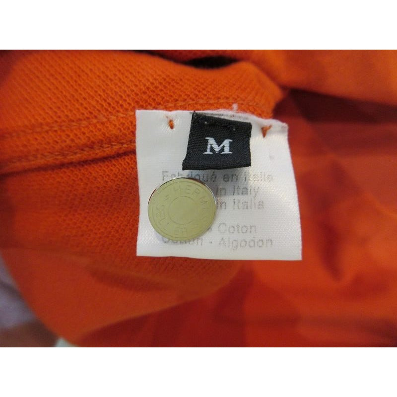 Hermes Polo Shirt Cotton Orange — view 4