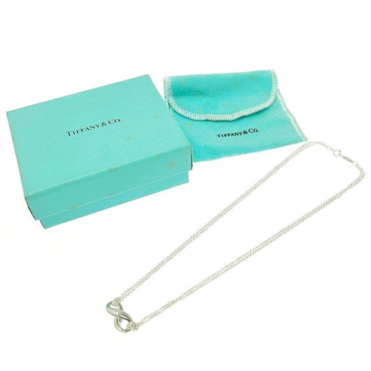 Tiffany & Co Silver Infinity Necklace 7.8g 925 Engraved 459169 Necklace