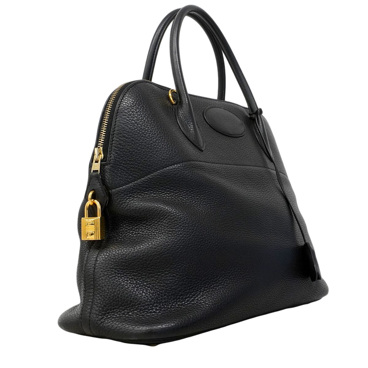Hermes Handbag Bolide 35 Taurillon Black Gold 2-Way — view 2