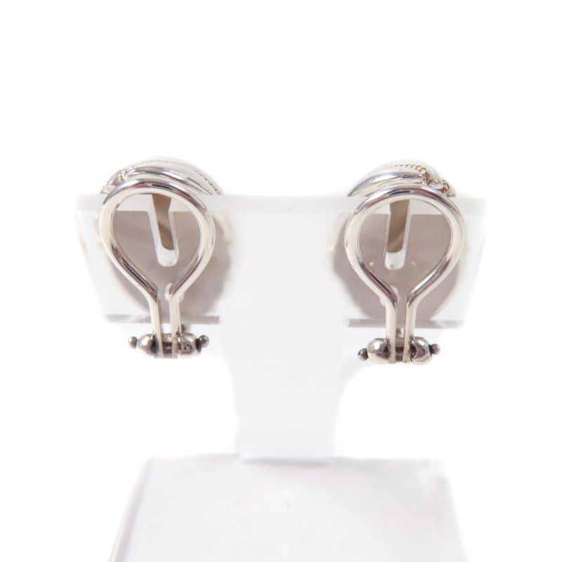 Tiffany & Co Vintage Twisted Rope Shell Dome Combination Earrings