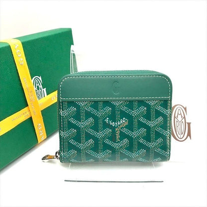 Goyard Matignon PM Mini Wallet Green