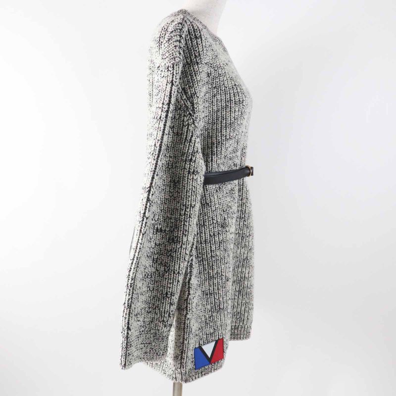 Louis Vuitton 23AW Wool Cotton Leather Belted Patched Long Sleeve Mixed