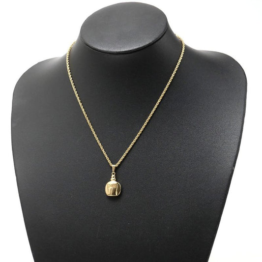 Christian DIOR Necklace Perfume Bottle Perfume Motif CD Logo Gold 20250901
