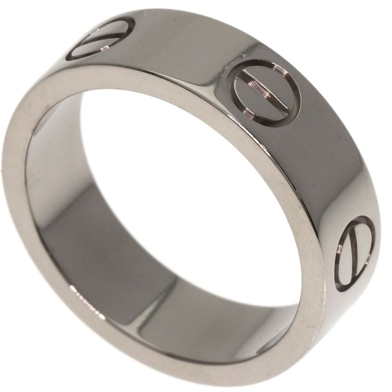 Cartier Love Ring #51 Ring - 18K White Gold Ladies