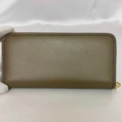 Loewe Round Zipper Long Wallet Brown