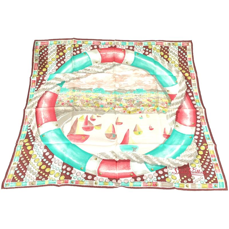 Louis Vuitton Beats Float Silk Scarf Pink