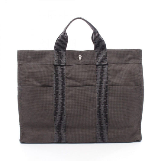 Hermes Tote Her Line MM Gray Canvas