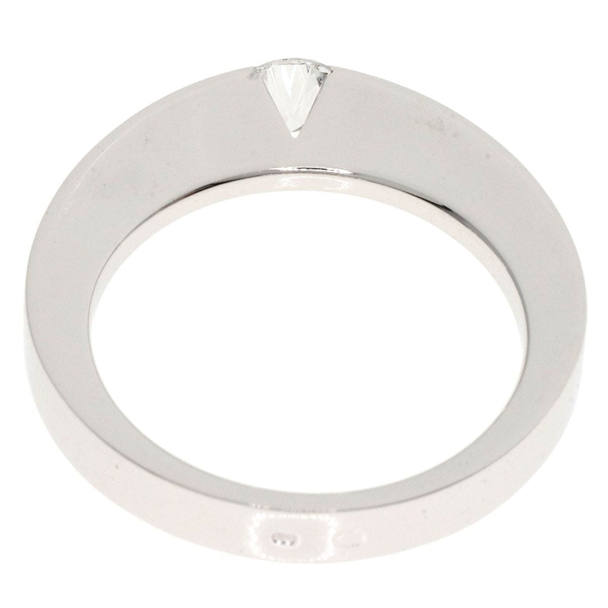 CARTIER Diamond Ring 48 K18WG Ladies White Gold Women's 18K