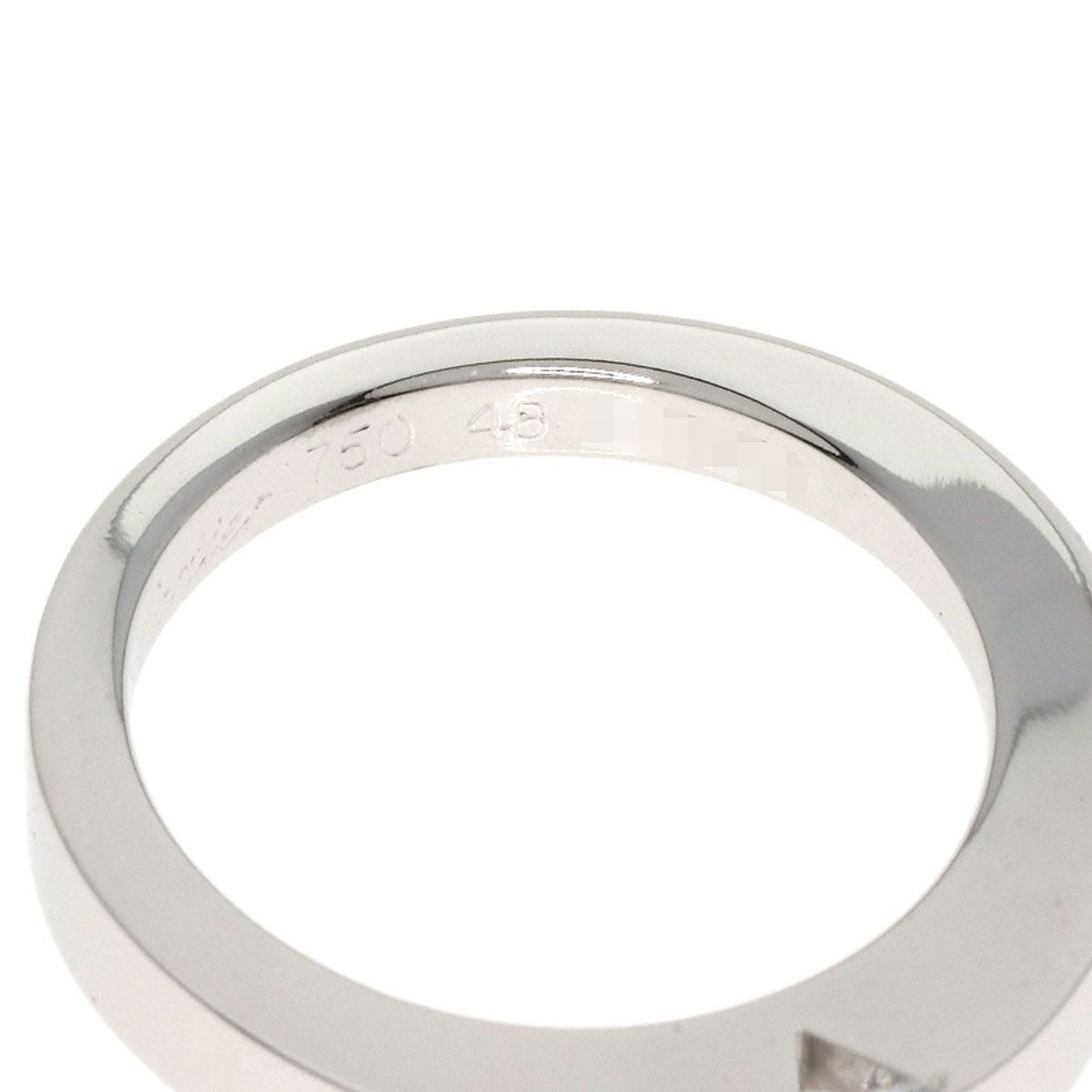 CARTIER Diamond Ring 48 K18WG Ladies White Gold Women's 18K