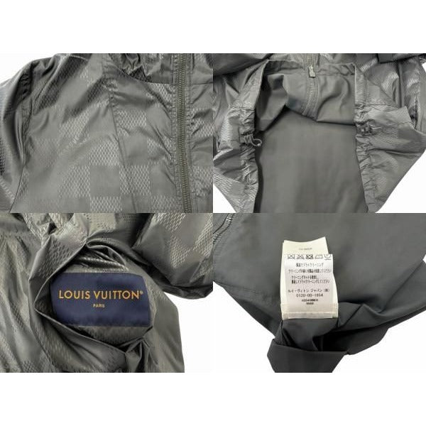 Louis Vuitton Damier Reversible Nylon Embossed Leather Patch Windbreaker — view 9